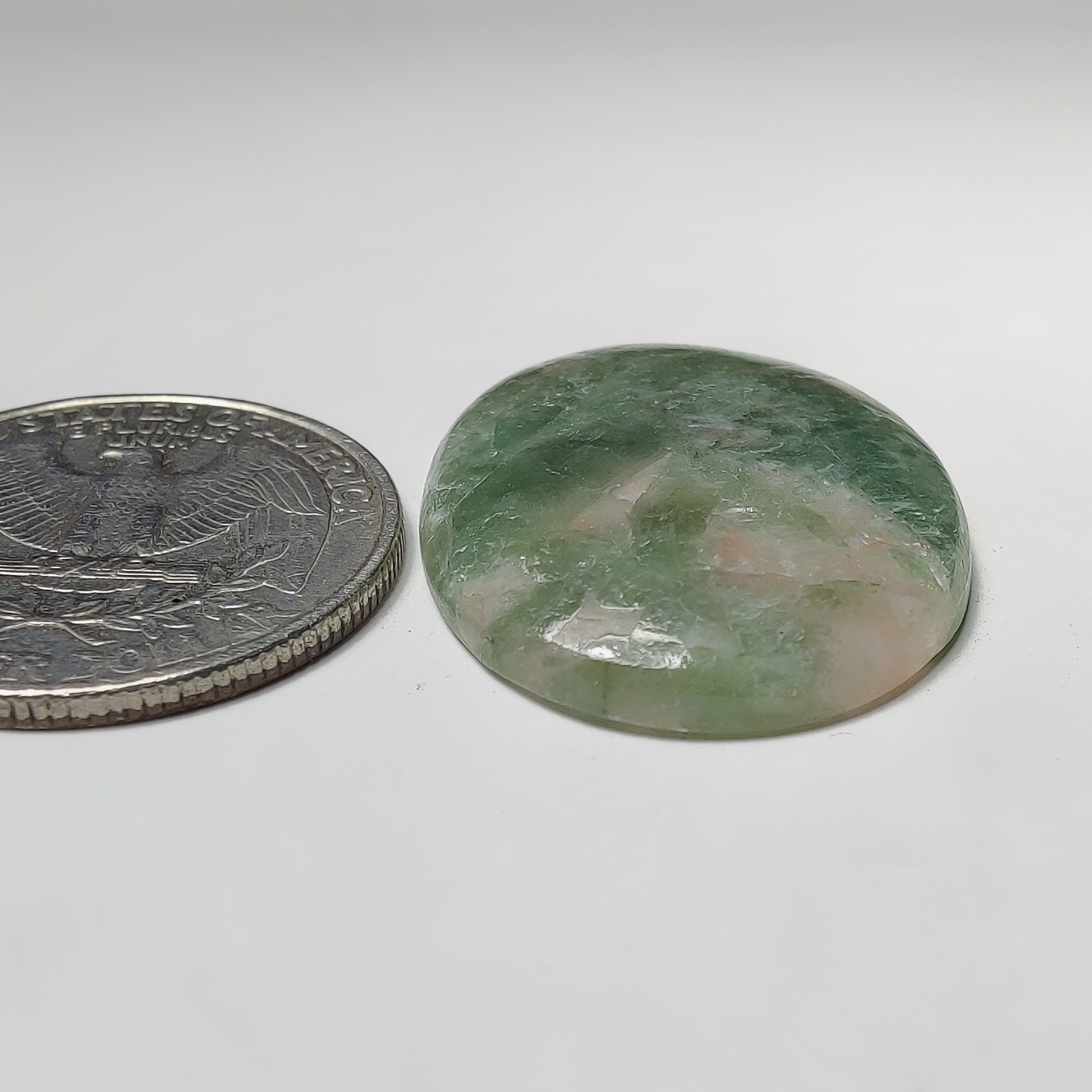 Golden Seraphinite Cabochon gemstone cabochon - natural crystal healing stone for jewelry making by Gemivra