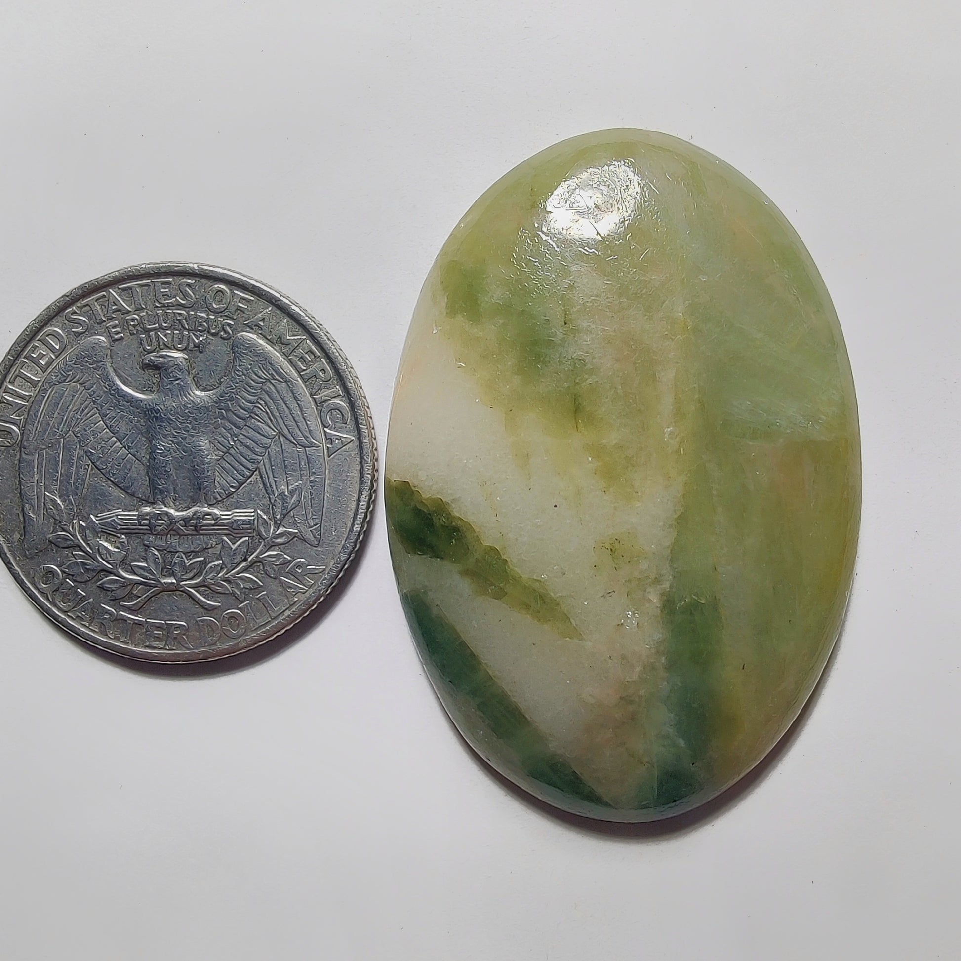 Golden Seraphinite Cabochon gemstone cabochon - natural crystal healing stone for jewelry making by Gemivra