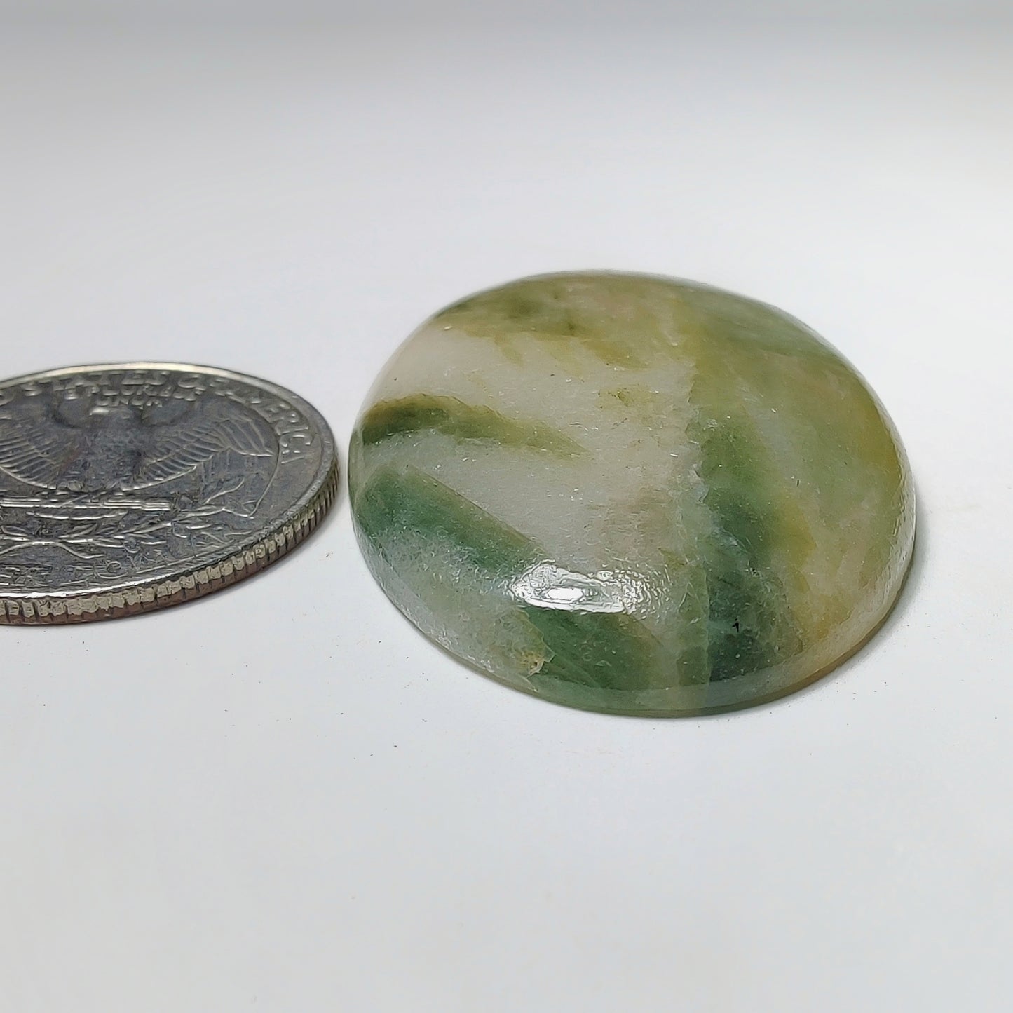 Golden Seraphinite Cabochon gemstone cabochon - natural crystal healing stone for jewelry making by Gemivra