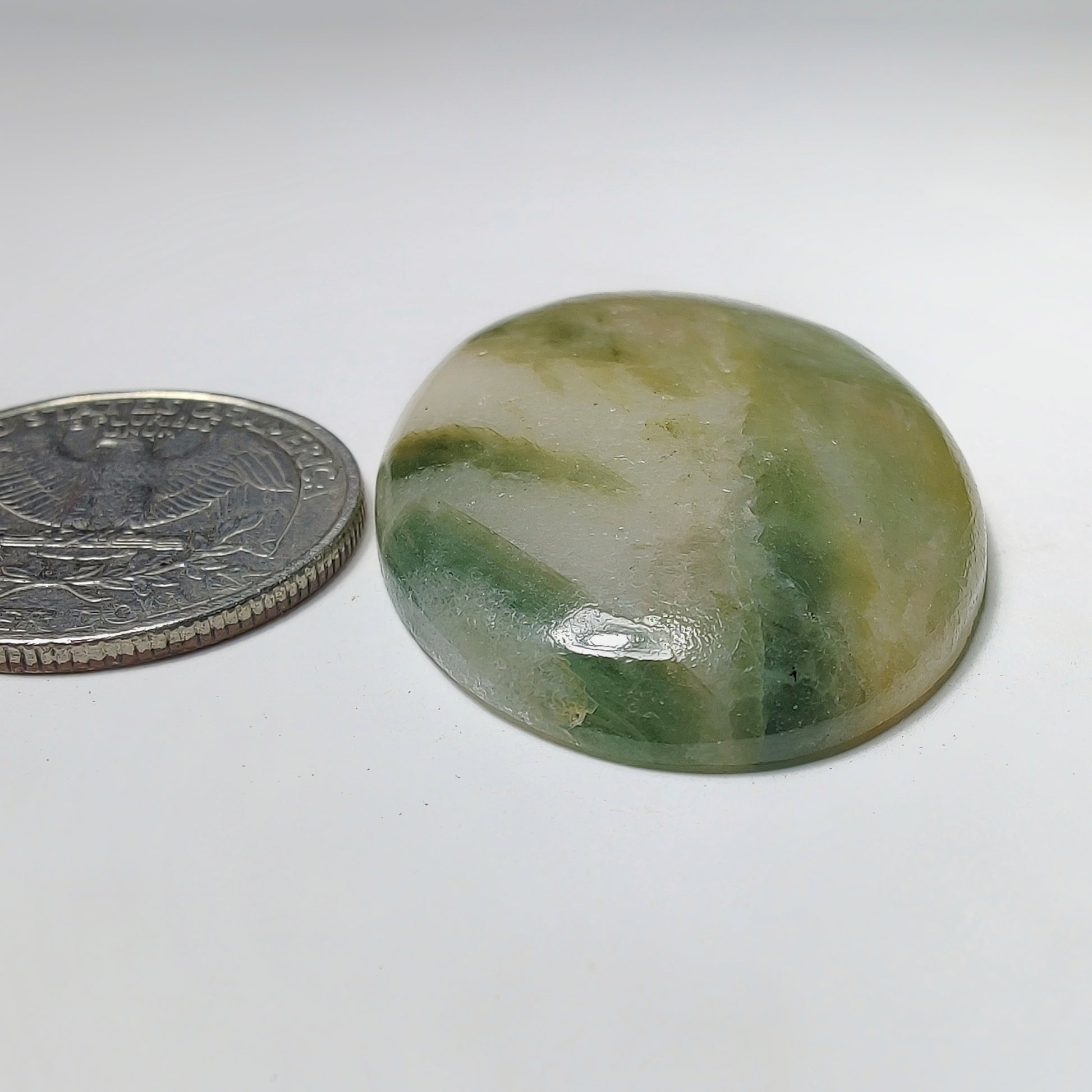 Golden Seraphinite Cabochon gemstone cabochon - natural crystal healing stone for jewelry making by Gemivra