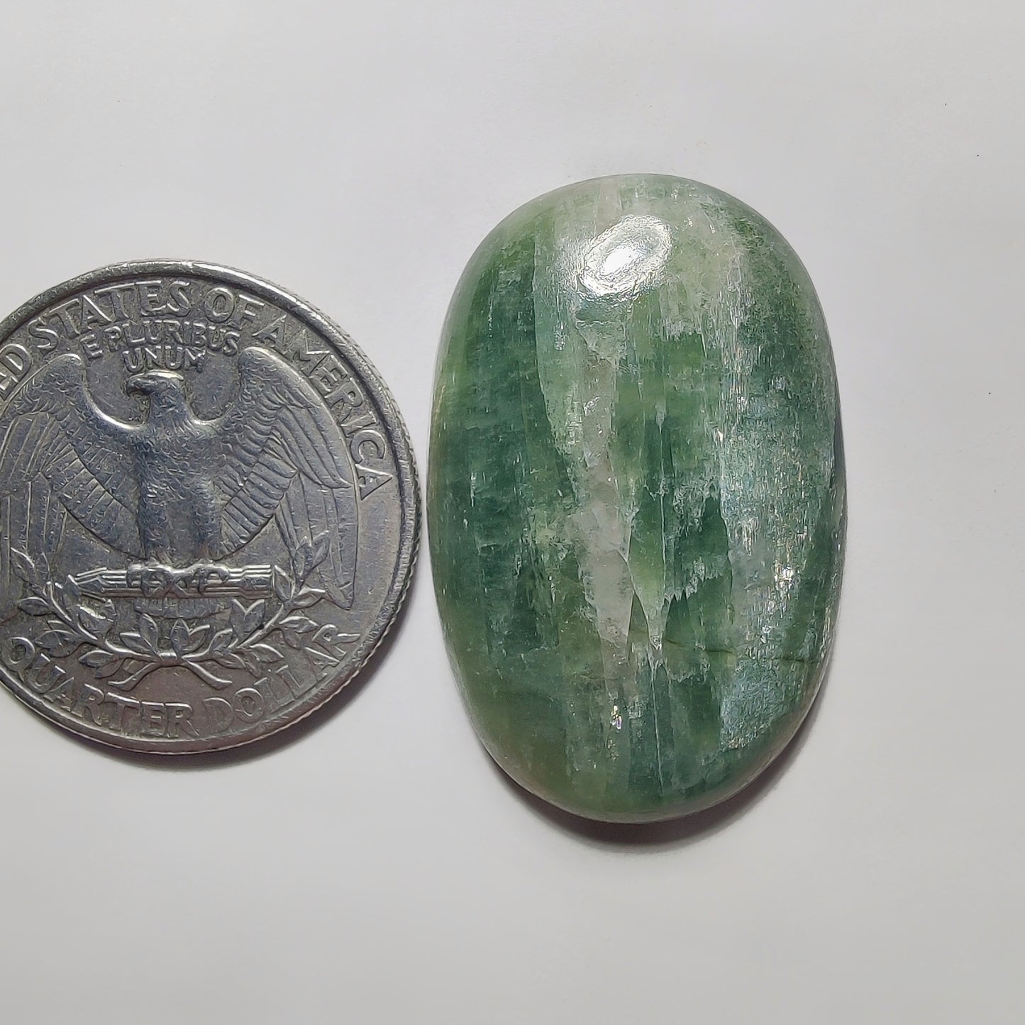 Golden Seraphinite Cabochon gemstone cabochon - natural crystal healing stone for jewelry making by Gemivra