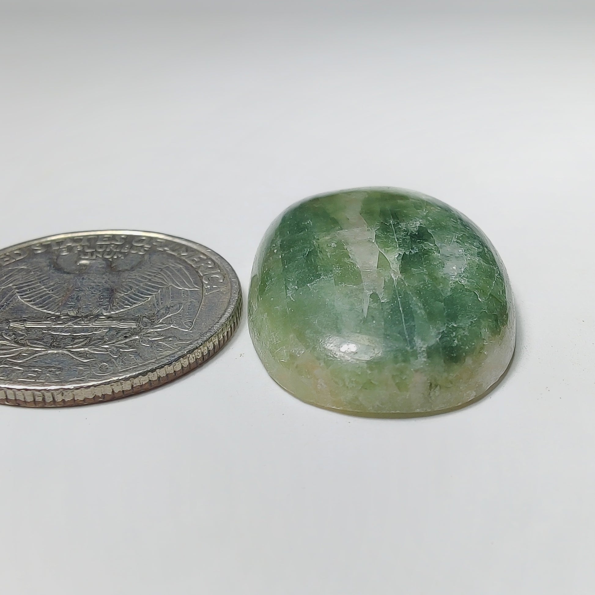 Golden Seraphinite Cabochon gemstone cabochon - natural crystal healing stone for jewelry making by Gemivra
