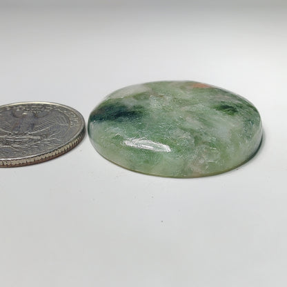 Golden Seraphinite Cabochon gemstone cabochon - natural crystal healing stone for jewelry making by Gemivra