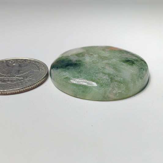 Golden Seraphinite Cabochon gemstone cabochon - natural crystal healing stone for jewelry making by Gemivra