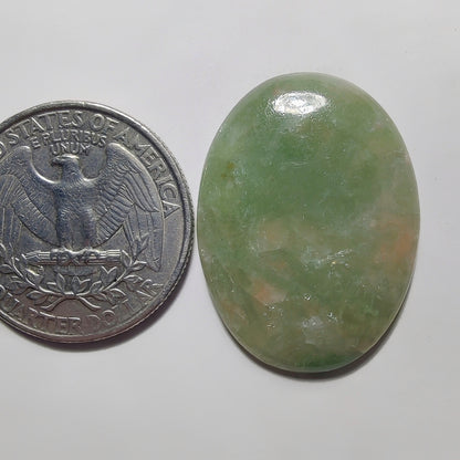 Golden Seraphinite Cabochon gemstone cabochon - natural crystal healing stone for jewelry making by Gemivra