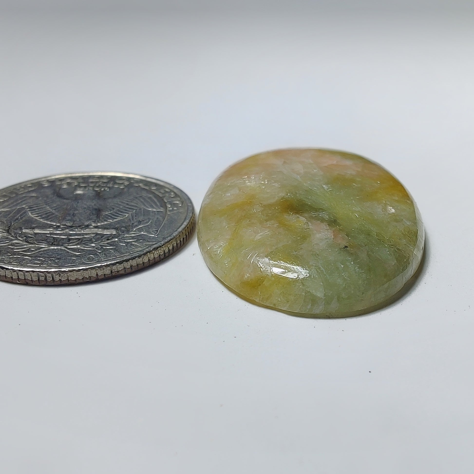 Golden Seraphinite Cabochon gemstone cabochon - natural crystal healing stone for jewelry making by Gemivra