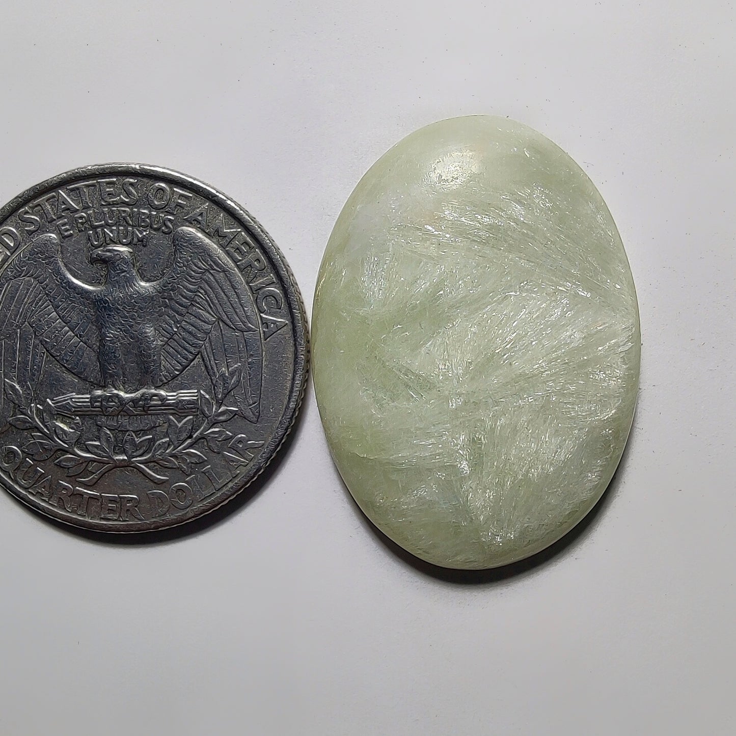 Golden Seraphinite Cabochon gemstone cabochon - natural crystal healing stone for jewelry making by Gemivra