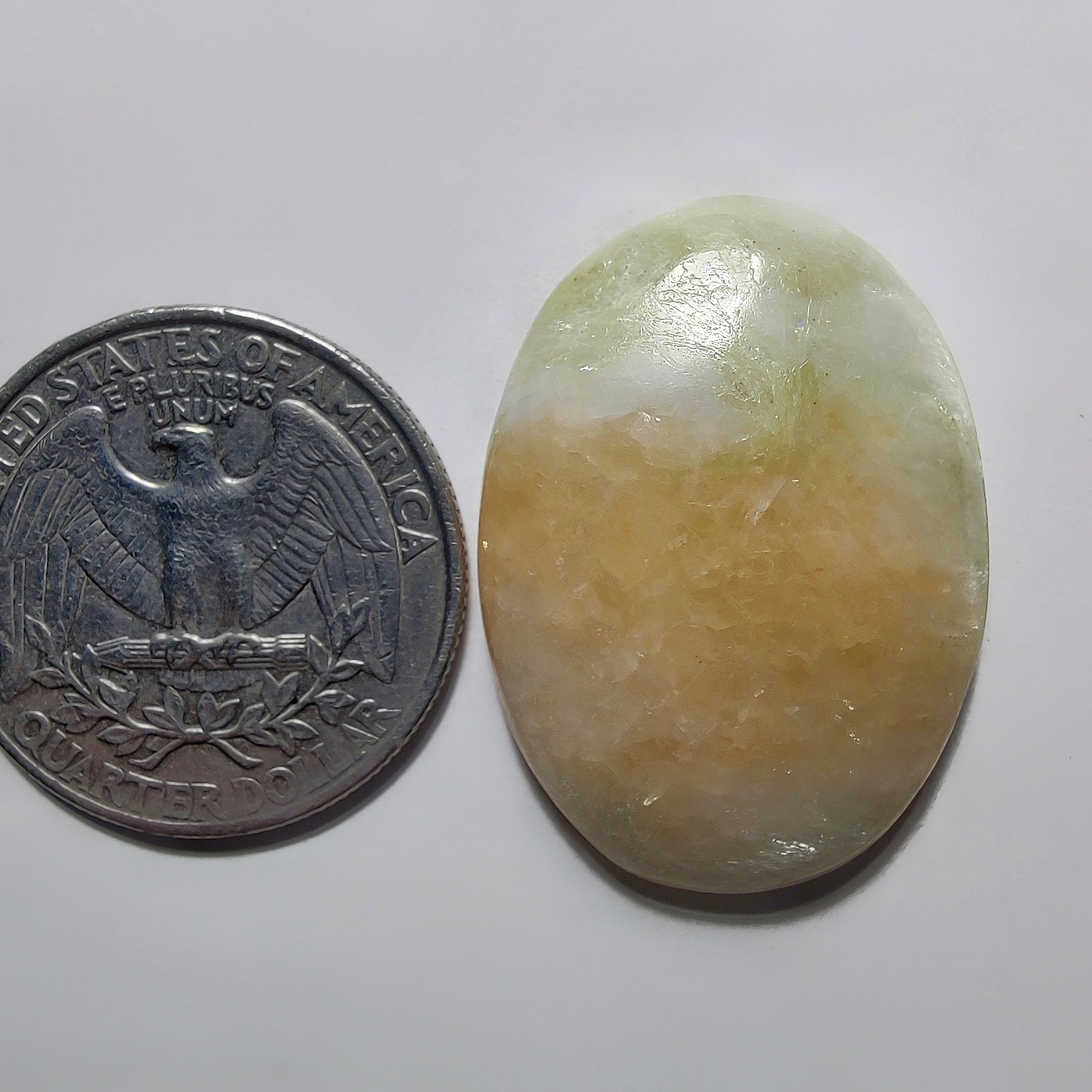 Golden Seraphinite Cabochon gemstone cabochon - natural crystal healing stone for jewelry making by Gemivra