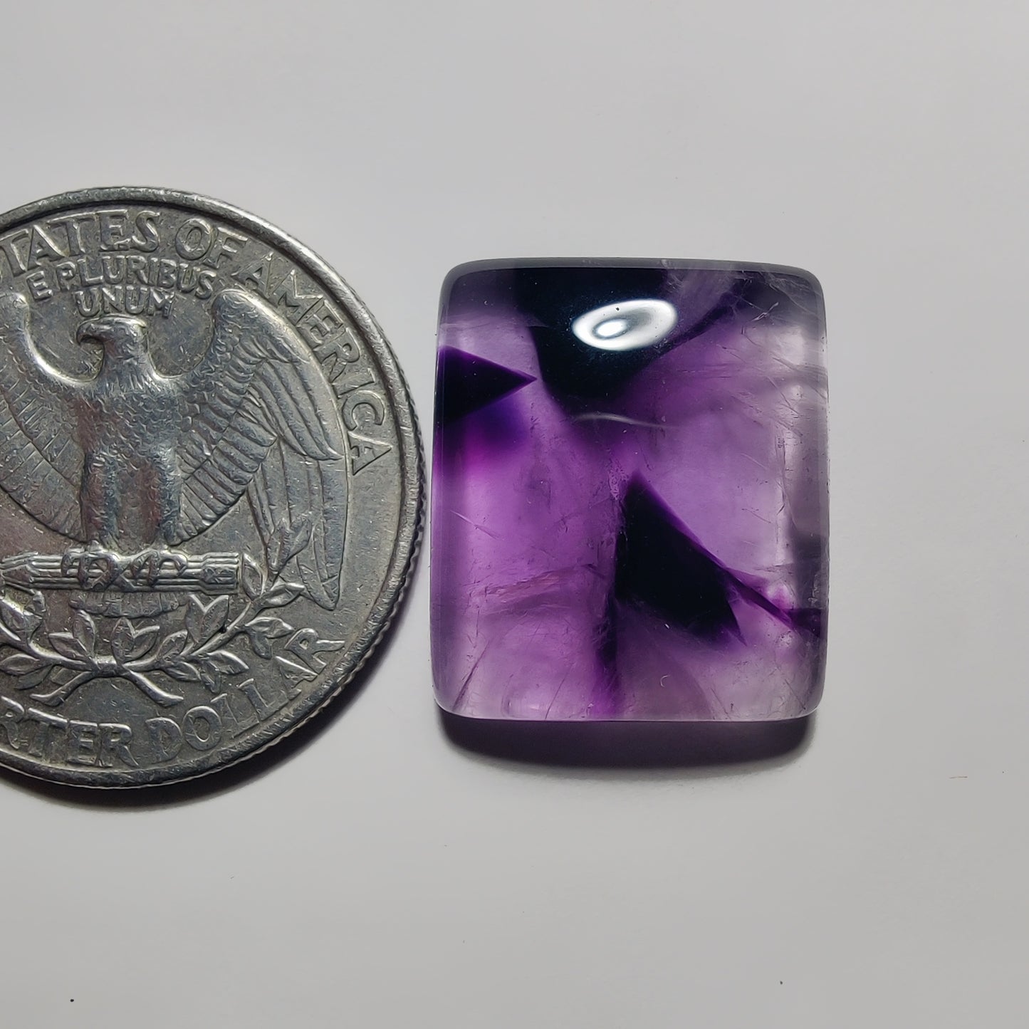 Amethyst Cabochon gemstone cabochon - natural crystal healing stone for jewelry making by Gemivra
