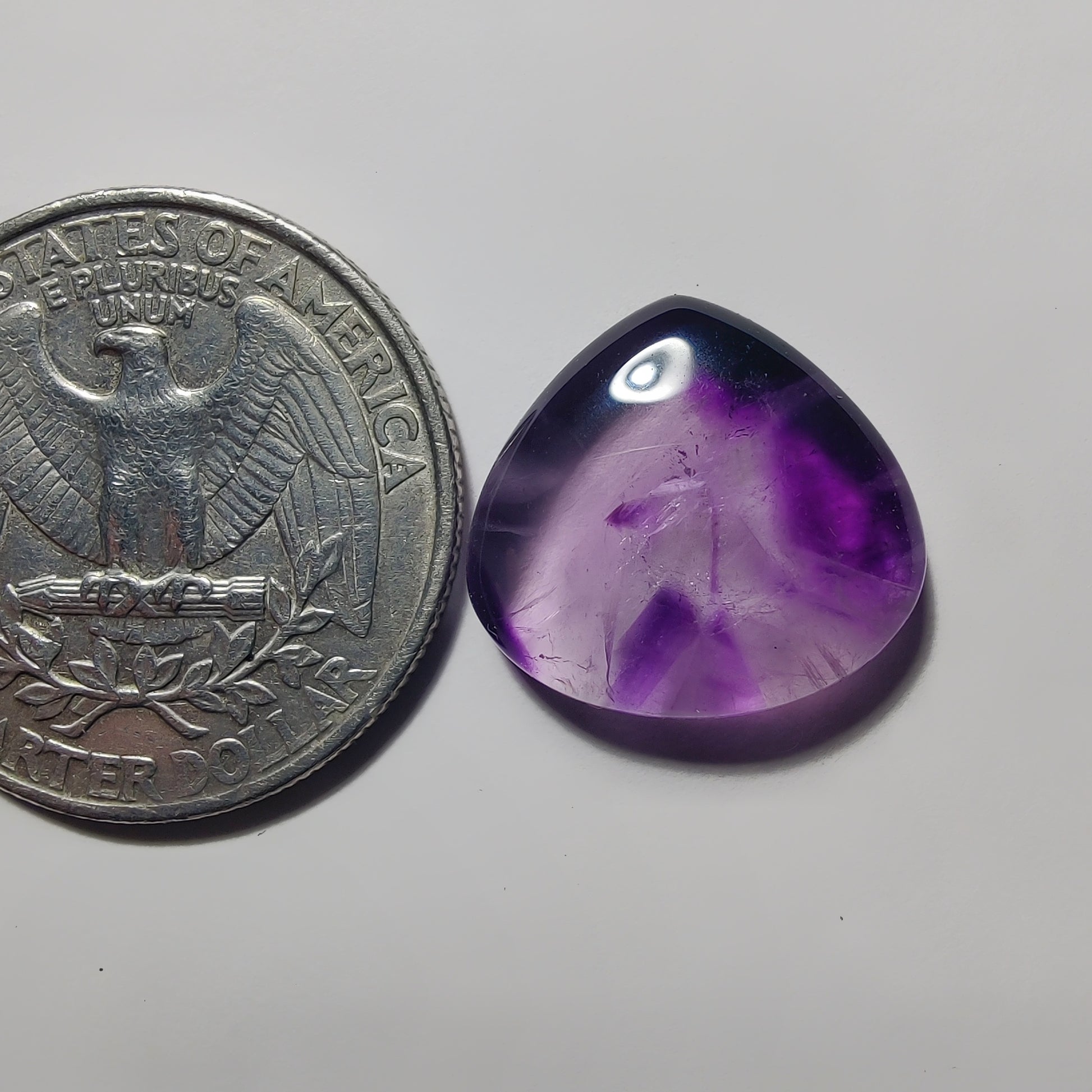 Amethyst Cabochon gemstone cabochon - natural crystal healing stone for jewelry making by Gemivra