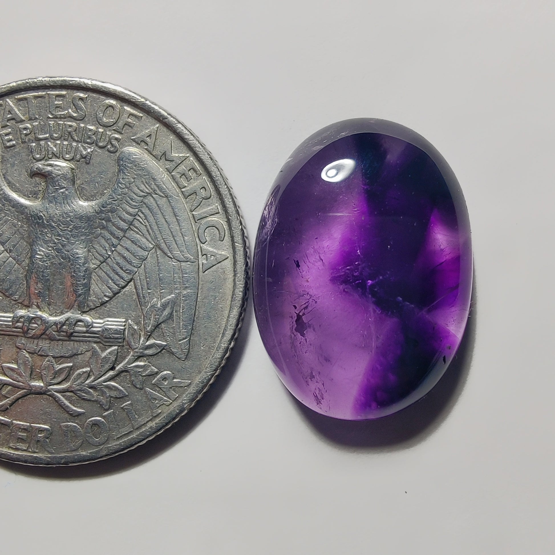 Amethyst Cabochon gemstone cabochon - natural crystal healing stone for jewelry making by Gemivra