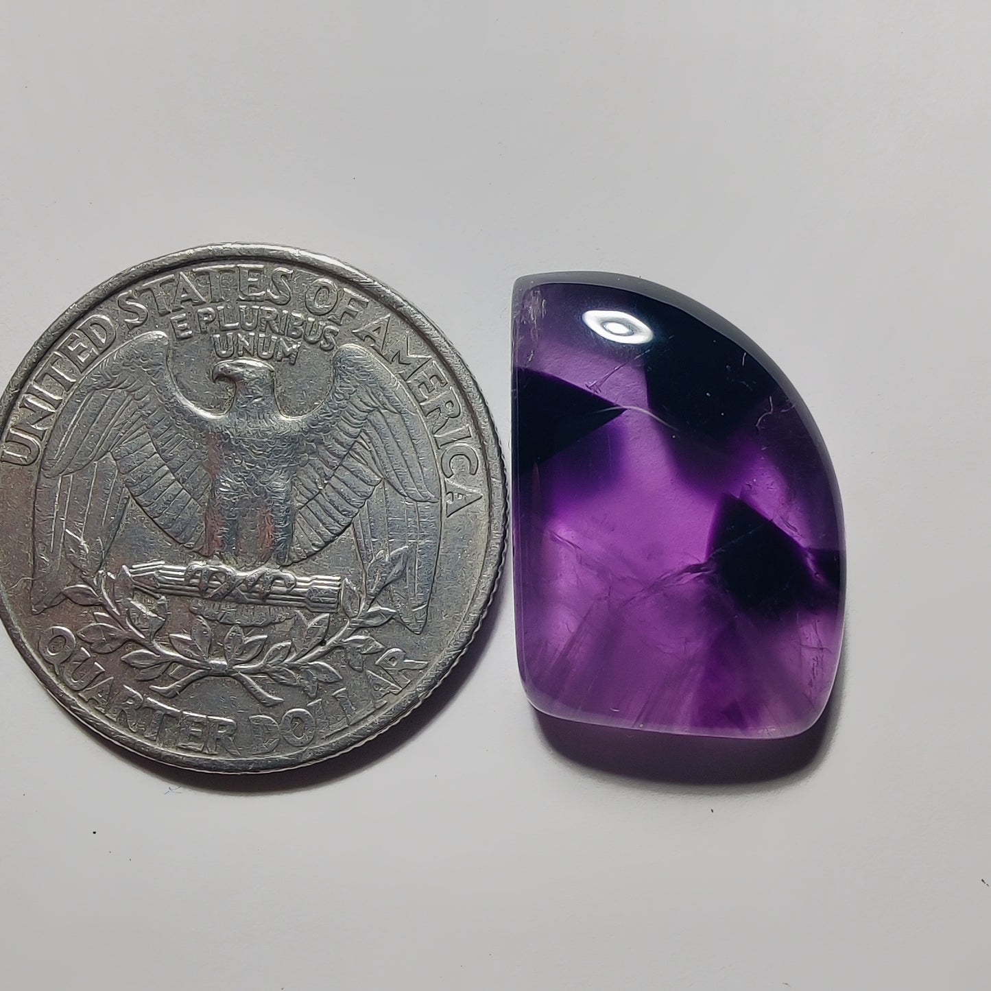 Amethyst Cabochon gemstone cabochon - natural crystal healing stone for jewelry making by Gemivra