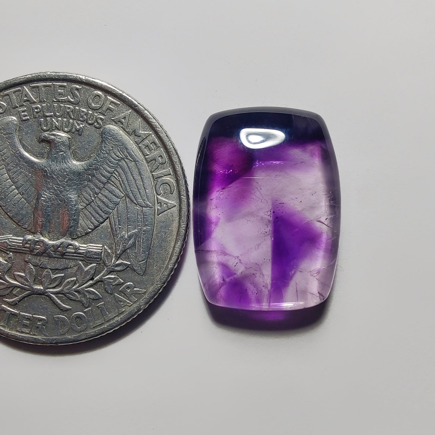 Amethyst Cabochon gemstone cabochon - natural crystal healing stone for jewelry making by Gemivra