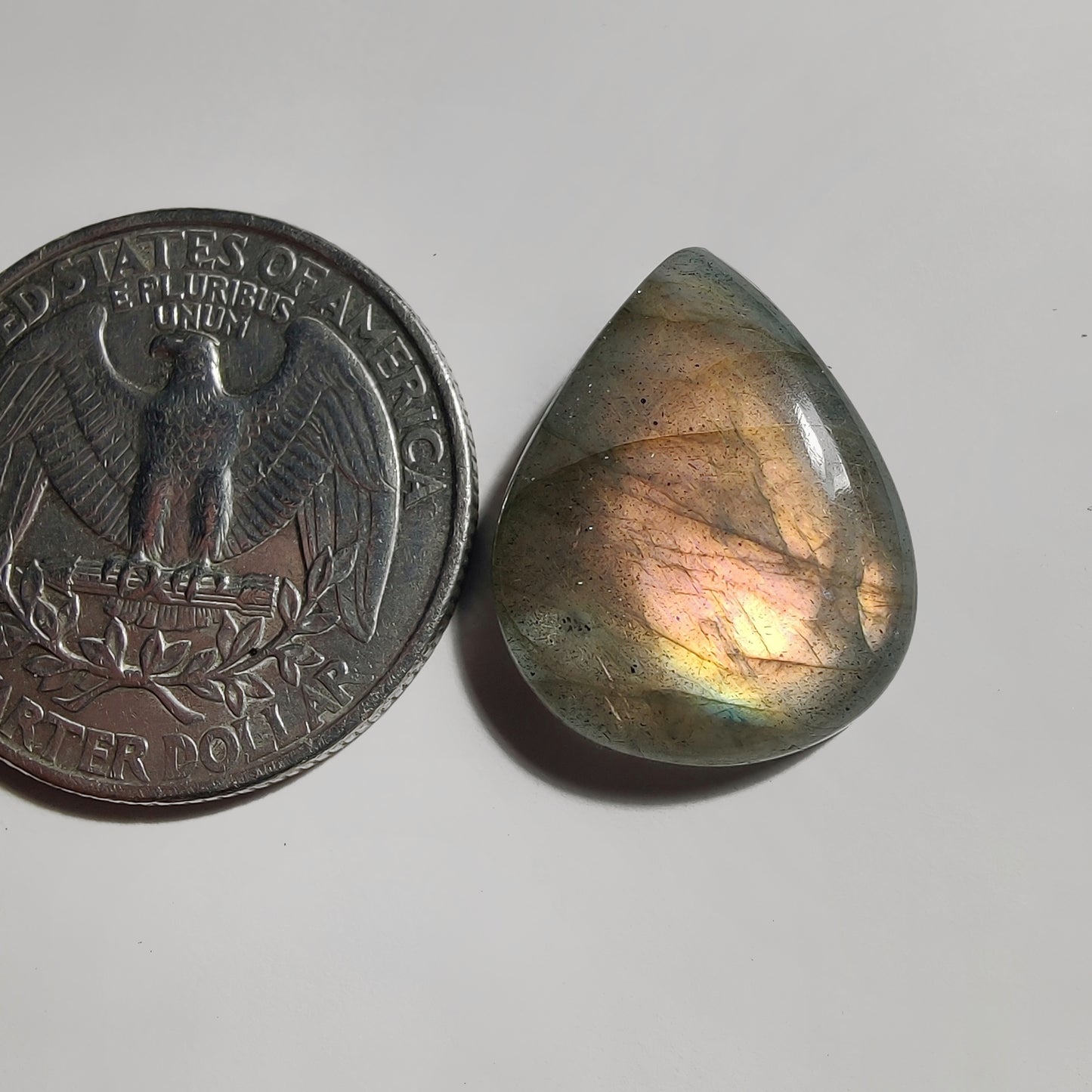 Labradorite Cabochon gemstone cabochon - natural crystal healing stone for jewelry making by Gemivra