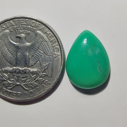 Chrysoprase gemstone cabochon - natural crystal healing stone for jewelry making by Gemivra