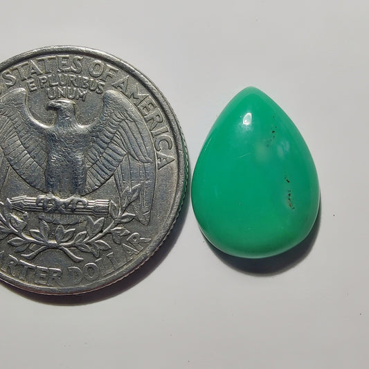 Chrysoprase gemstone cabochon - natural crystal healing stone for jewelry making by Gemivra