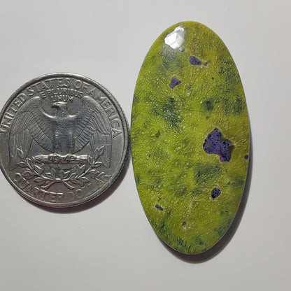 Atlantisite gemstone cabochon - natural crystal healing stone for jewelry making by Gemivra