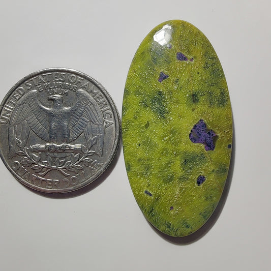 Atlantisite gemstone cabochon - natural crystal healing stone for jewelry making by Gemivra