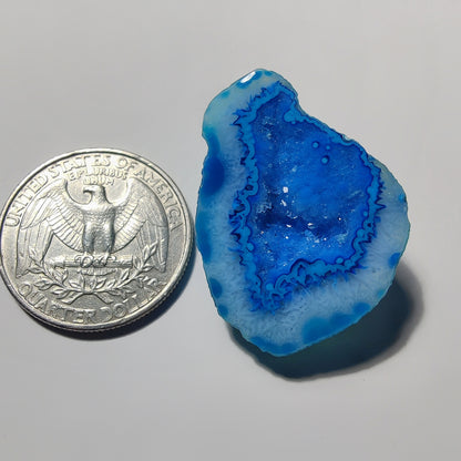 Dyed Agate Druzy gemstone cabochon - natural crystal healing stone for jewelry making by Gemivra