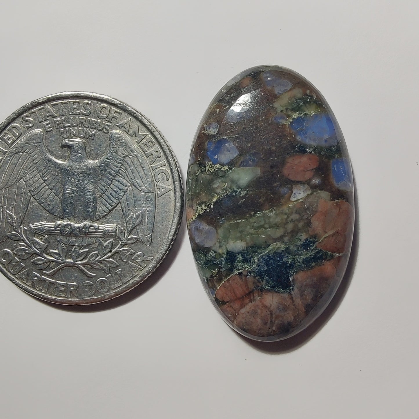 Que Sera gemstone cabochon - natural crystal healing stone for jewelry making by Gemivra