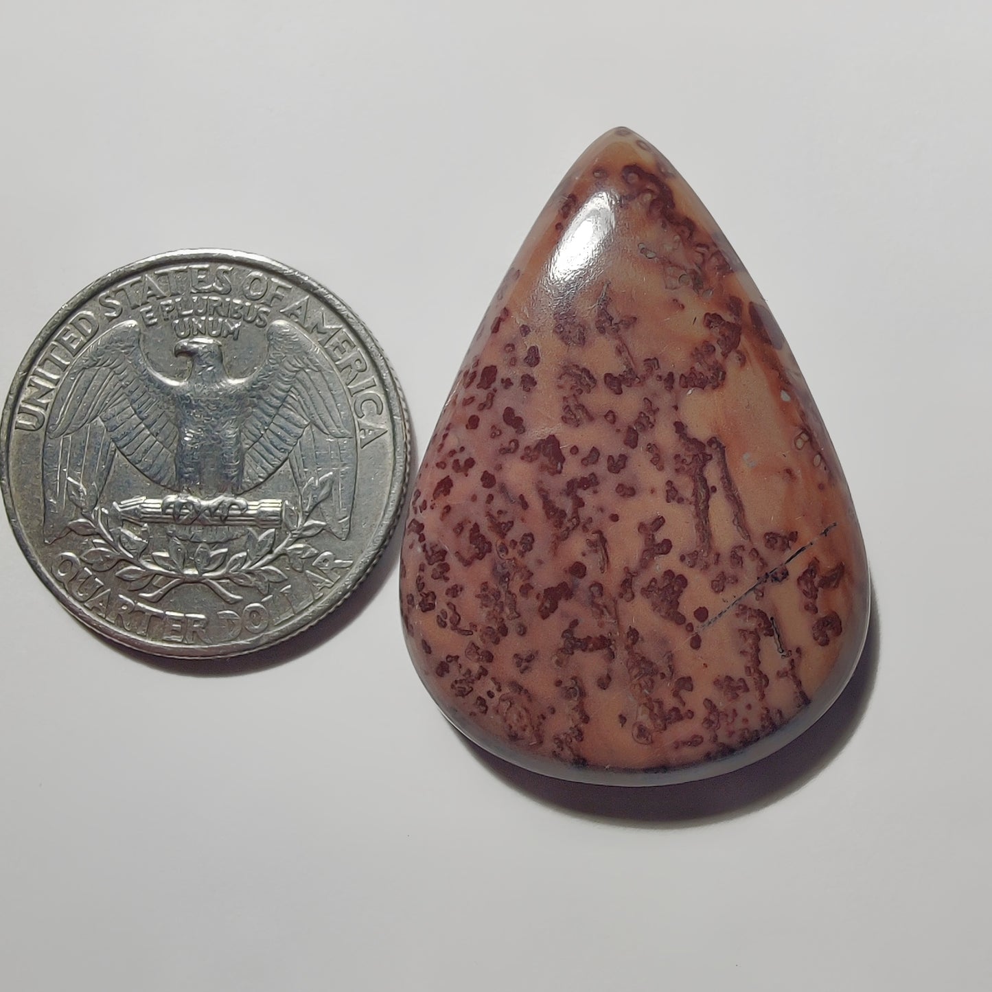 Coffee Bean Jasper gemstone cabochon - natural crystal healing stone for jewelry making by Gemivra