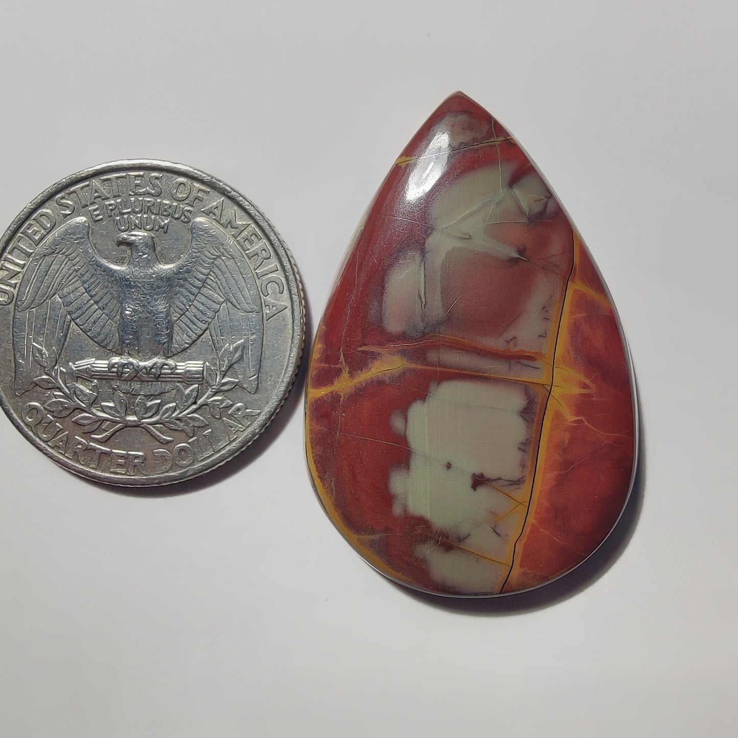 Noreena Jasper gemstone cabochon - natural crystal healing stone for jewelry making by Gemivra
