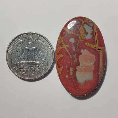Noreena Jasper gemstone cabochon - natural crystal healing stone for jewelry making by Gemivra