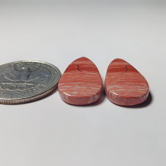 Banded Pink Jasper Pair
