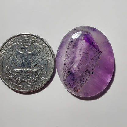 Amethyst Cabochon gemstone cabochon - natural crystal healing stone for jewelry making by Gemivra