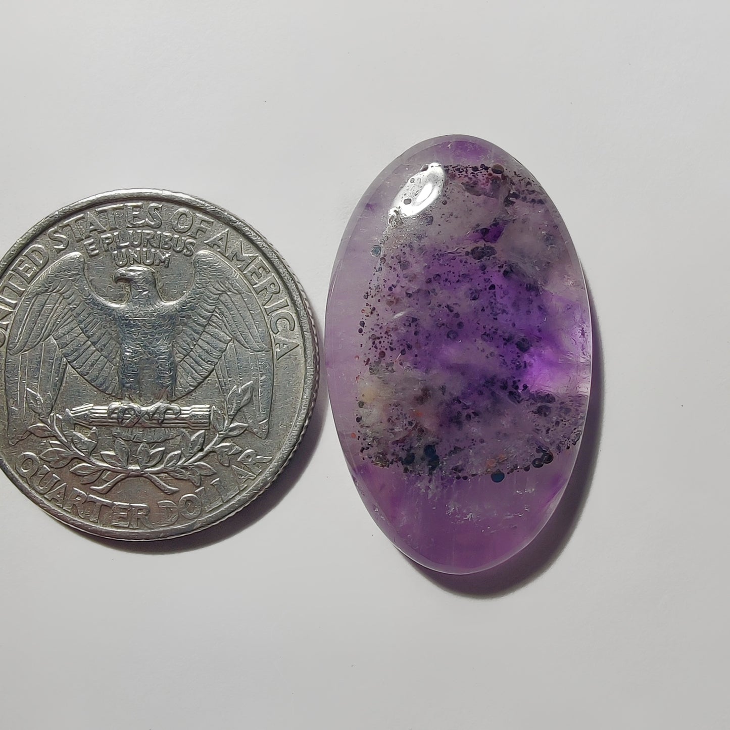 Amethyst Cabochon gemstone cabochon - natural crystal healing stone for jewelry making by Gemivra