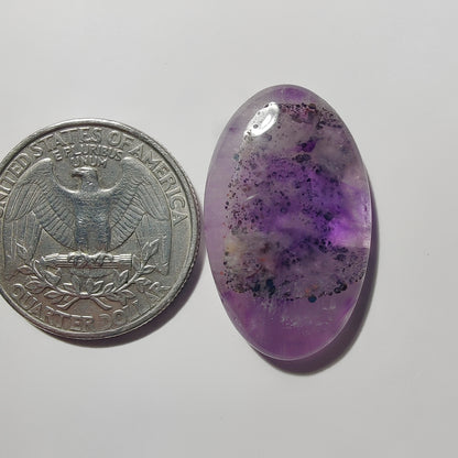 Amethyst Cabochon gemstone cabochon - natural crystal healing stone for jewelry making by Gemivra