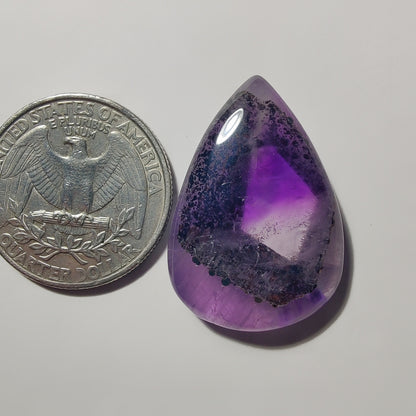 Amethyst Cabochon gemstone cabochon - natural crystal healing stone for jewelry making by Gemivra