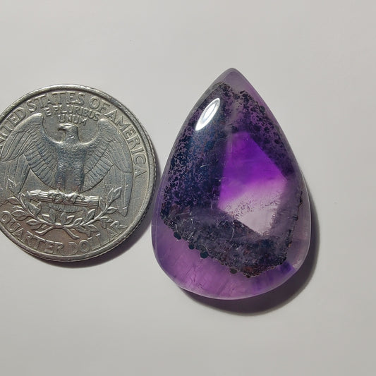 Amethyst Cabochon gemstone cabochon - natural crystal healing stone for jewelry making by Gemivra