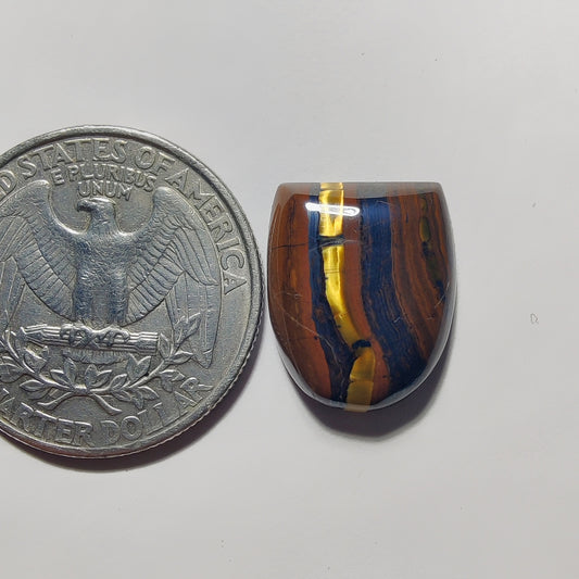 Iron Tiger gemstone cabochon - natural crystal healing stone for jewelry making by Gemivra