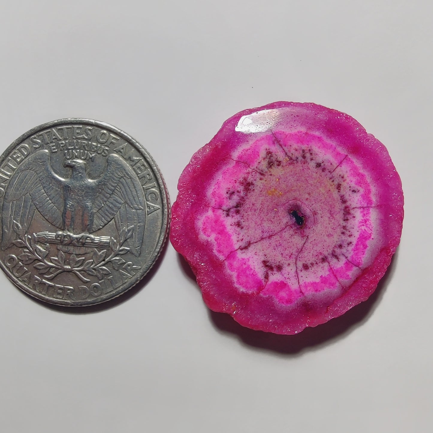 Dyed Solar Quartz gemstone cabochon - natural crystal healing stone for jewelry making by Gemivra