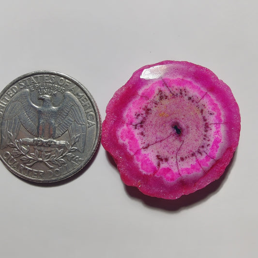 Dyed Solar Quartz gemstone cabochon - natural crystal healing stone for jewelry making by Gemivra