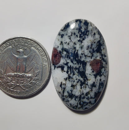 Ruby Fall gemstone cabochon - natural crystal healing stone for jewelry making by Gemivra