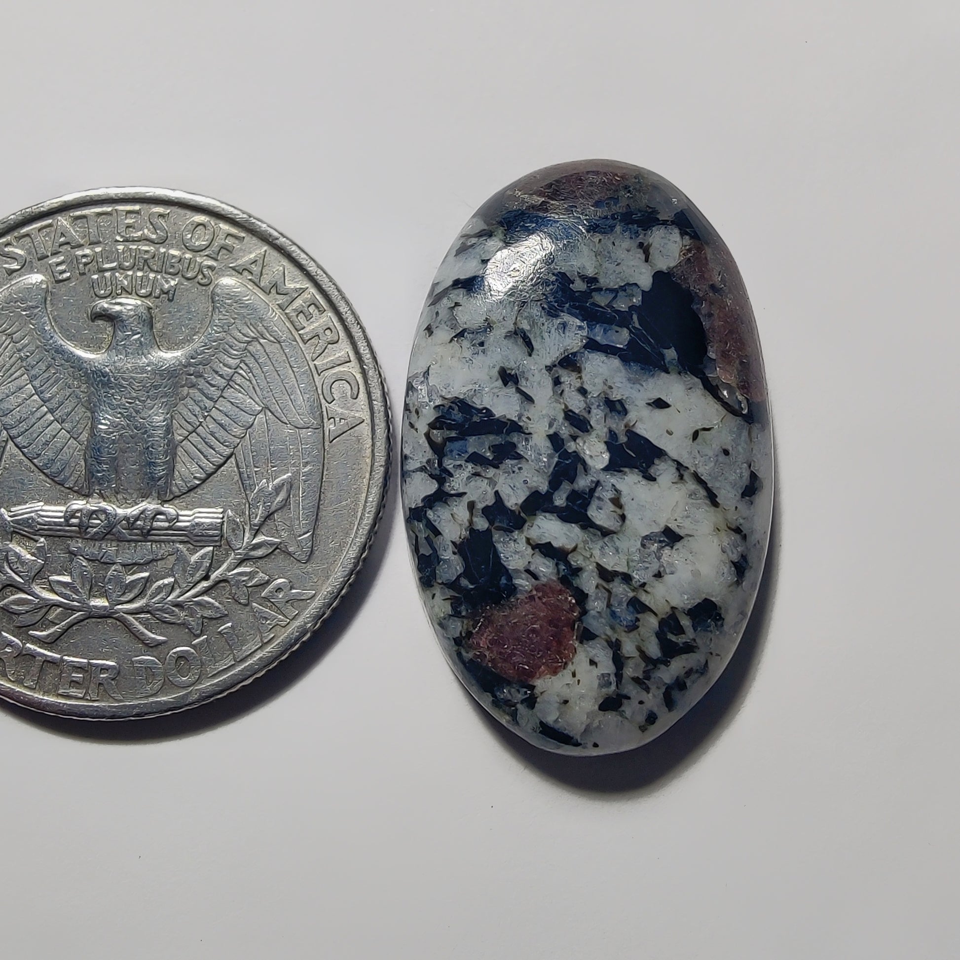 Ruby Fall gemstone cabochon - natural crystal healing stone for jewelry making by Gemivra