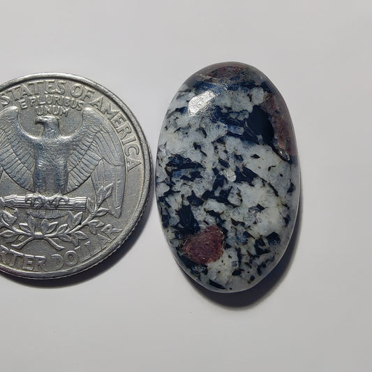 Ruby Fall gemstone cabochon - natural crystal healing stone for jewelry making by Gemivra