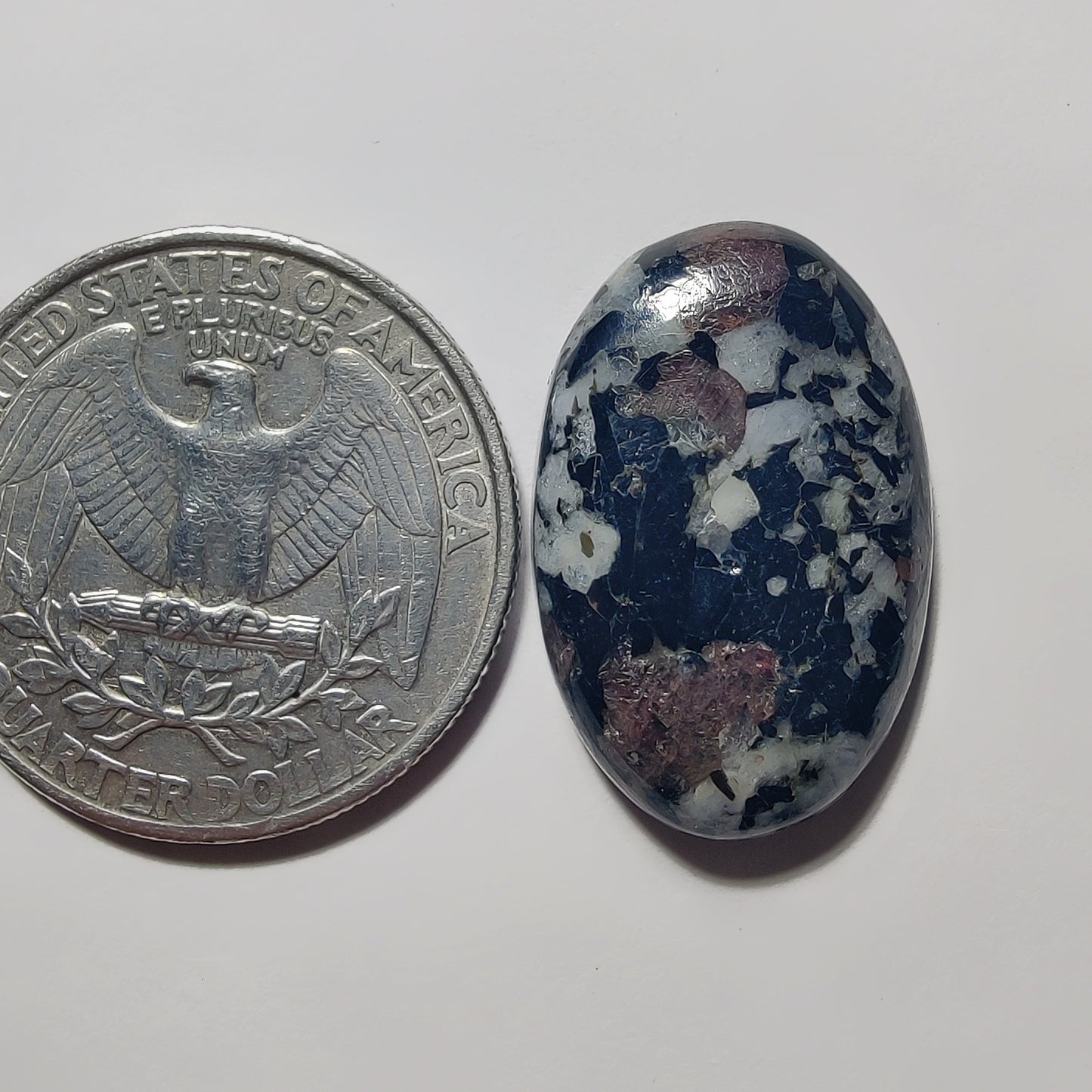 Ruby Fall gemstone cabochon - natural crystal healing stone for jewelry making by Gemivra