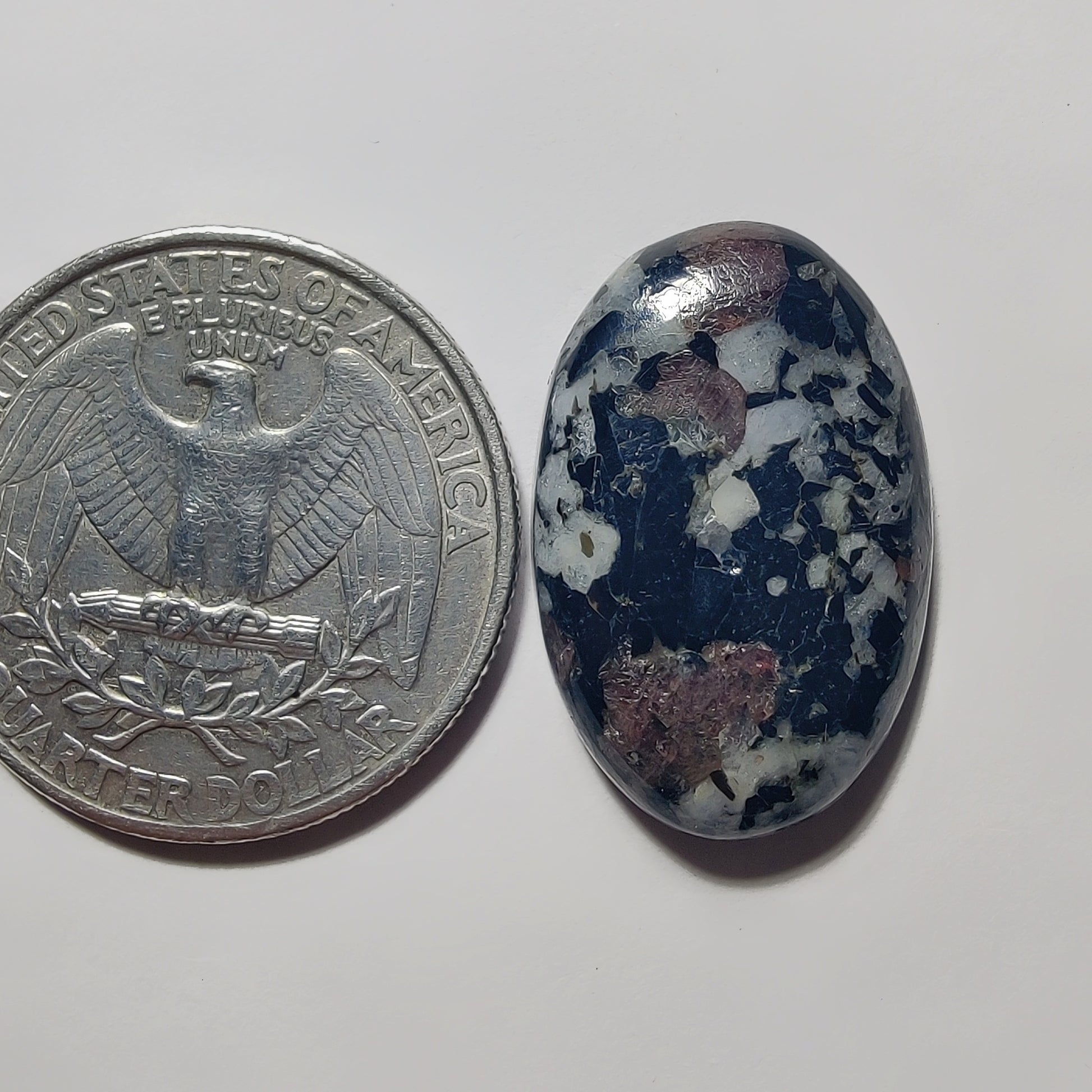 Ruby Fall gemstone cabochon - natural crystal healing stone for jewelry making by Gemivra