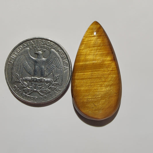 Tiger Eye Cabochon gemstone cabochon - natural crystal healing stone for jewelry making by Gemivra