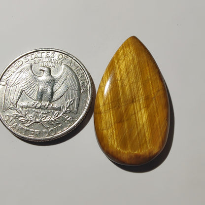 Tiger Eye Cabochon gemstone cabochon - natural crystal healing stone for jewelry making by Gemivra