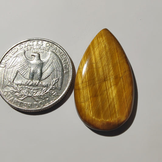 Tiger Eye Cabochon gemstone cabochon - natural crystal healing stone for jewelry making by Gemivra