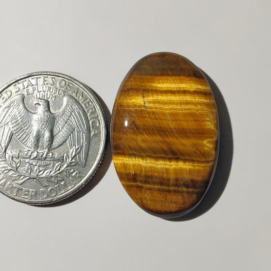 Tiger Eye Cabochon gemstone cabochon - natural crystal healing stone for jewelry making by Gemivra