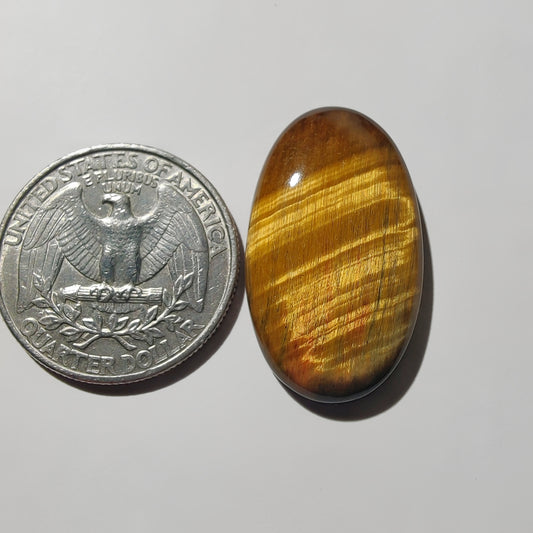 Tiger Eye Cabochon gemstone cabochon - natural crystal healing stone for jewelry making by Gemivra