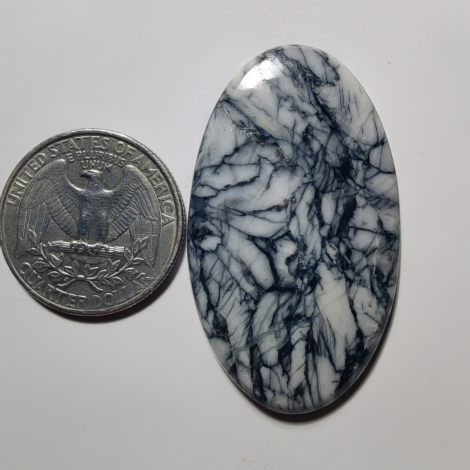 Pinolith gemstone cabochon - natural crystal healing stone for jewelry making by Gemivra