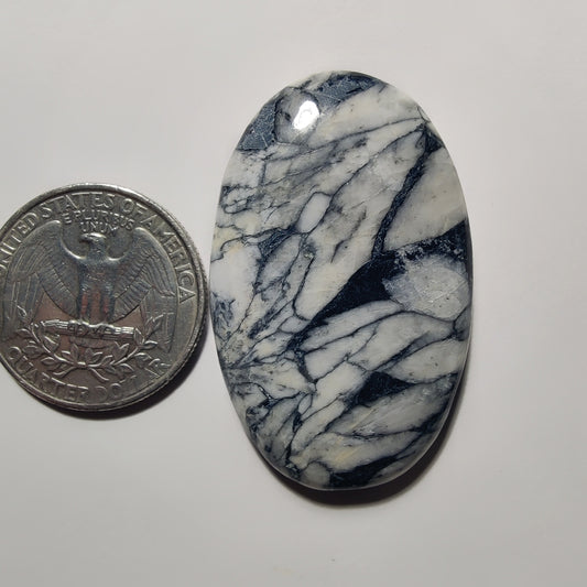 Pinolith gemstone cabochon - natural crystal healing stone for jewelry making by Gemivra