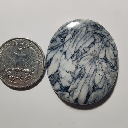 Pinolith gemstone cabochon - natural crystal healing stone for jewelry making by Gemivra