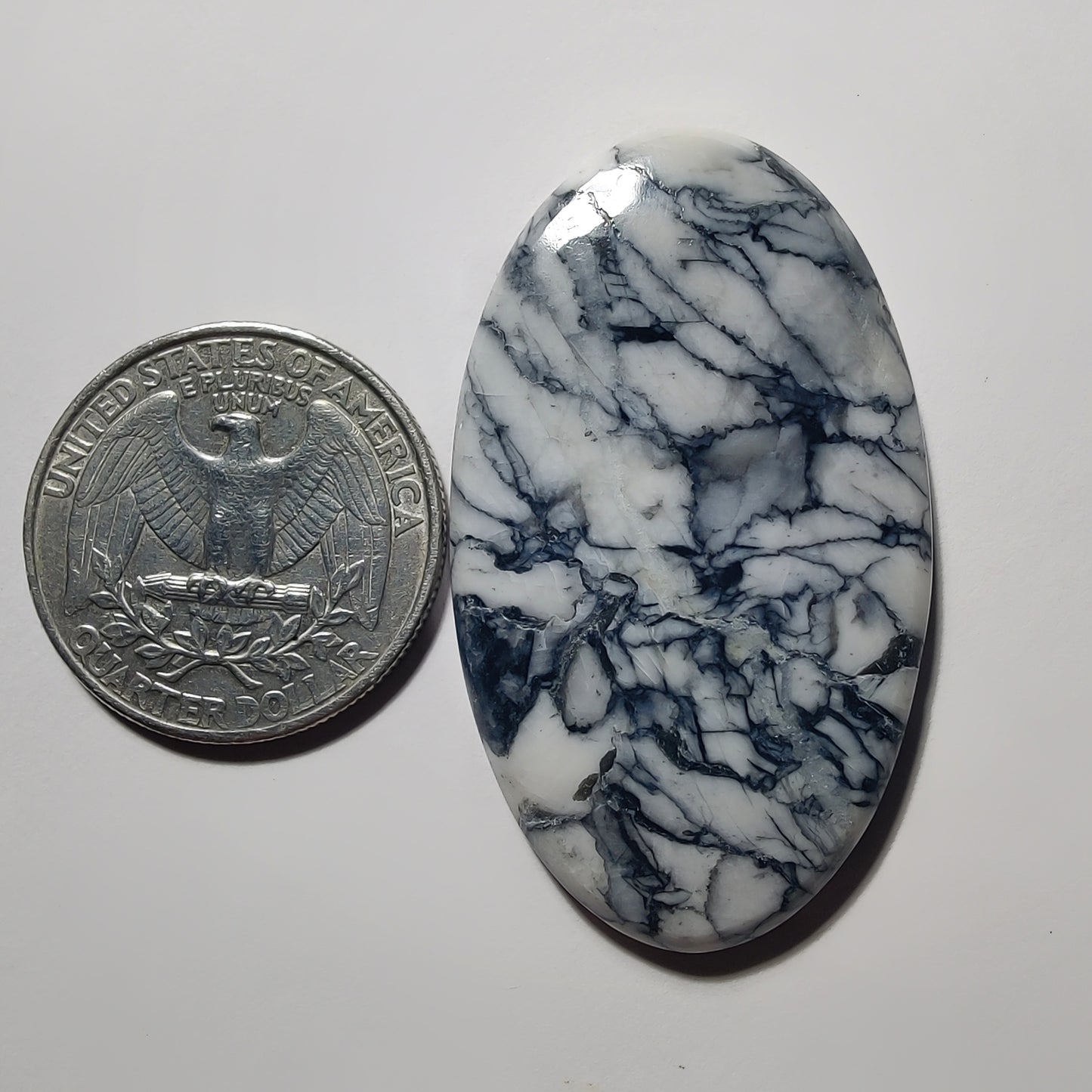Pinolith gemstone cabochon - natural crystal healing stone for jewelry making by Gemivra